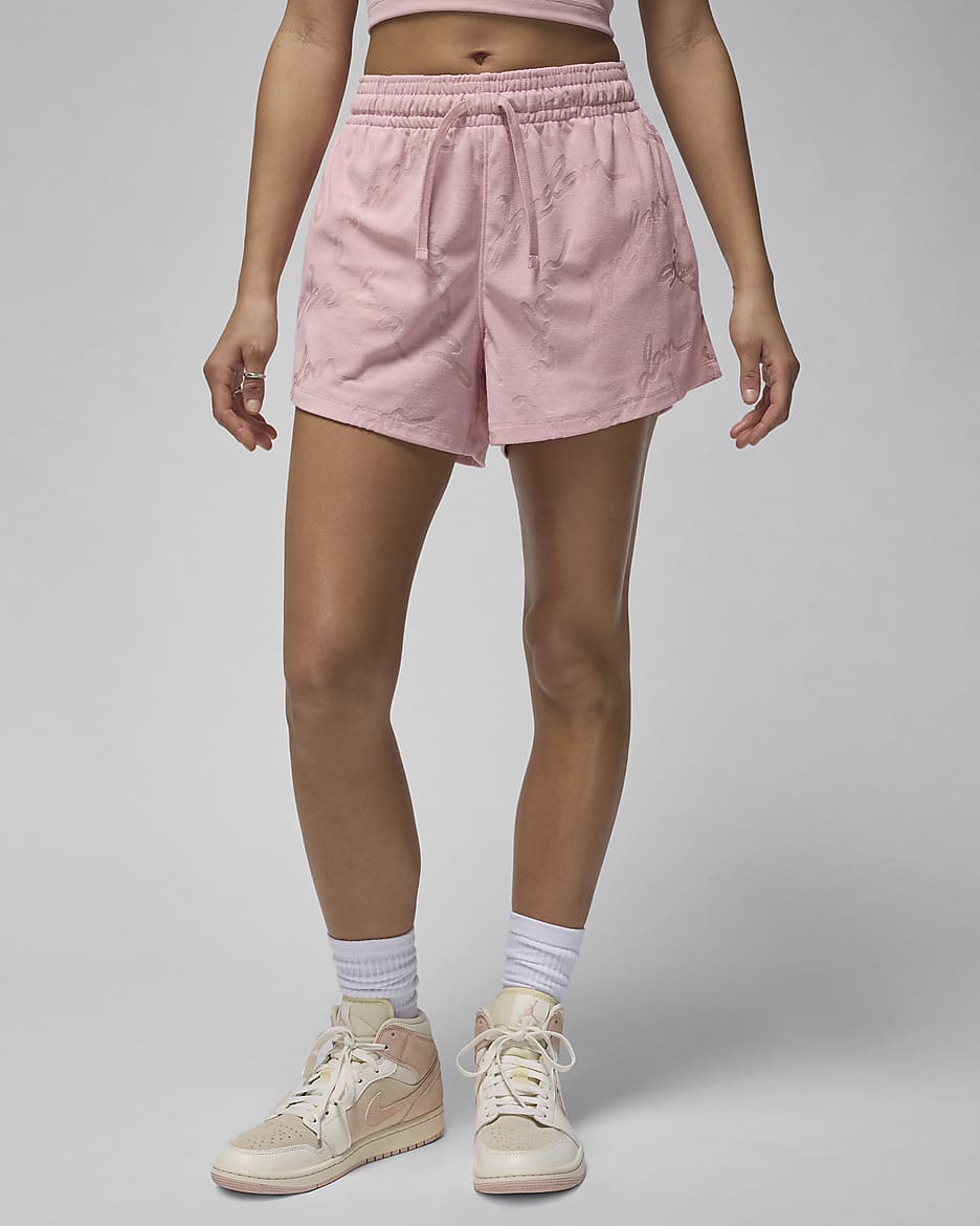 Womens pink nike shorts top